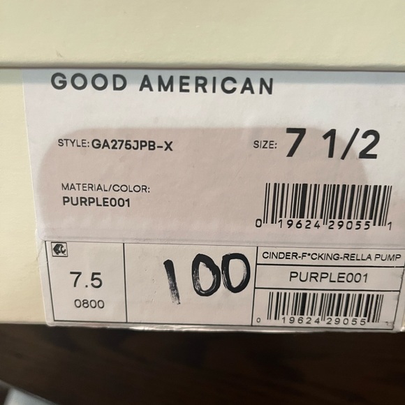 Good American Purple Pumps Size 7.5 - Picture 2 of 10